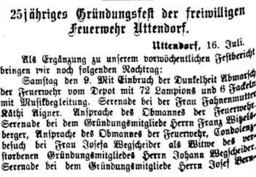 Uttendorf Neue Warte am Inn Jg 18 Nr 30 vom 25.07.1898 S 2 Auszug 1