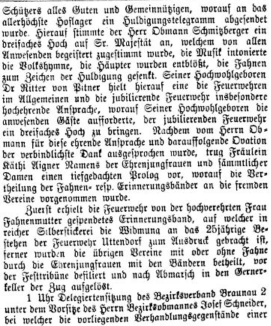 Uttendorf Neue Warte am Inn Jg 18 Nr 30 vom 25.07.1898 S 3 Auszug 3