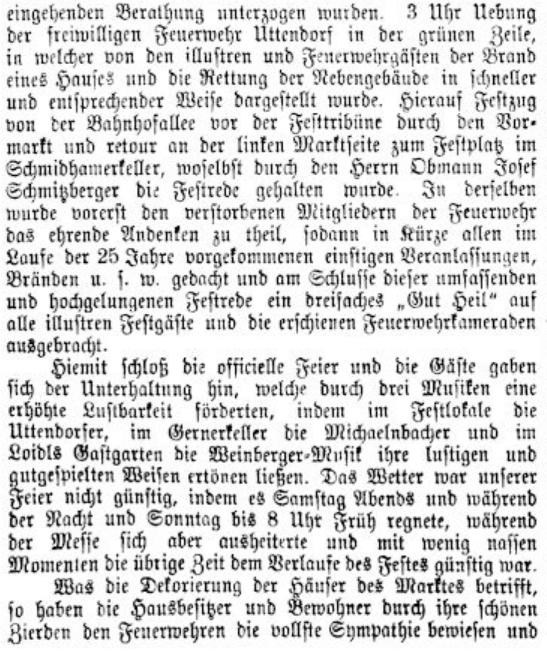 Uttendorf Neue Warte am Inn Jg 18 Nr 30 vom 25.07.1898 S 4 Auszug 1