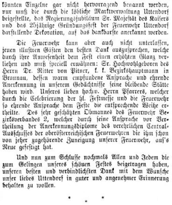 Uttendorf Neue Warte am Inn Jg 18 Nr 30 vom 25.07.1898 S 4 Auszug 2