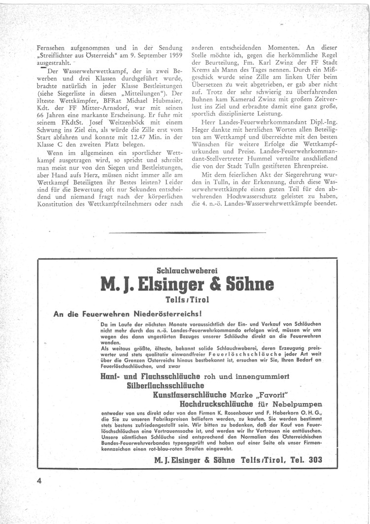 1959 10 S 4 4. Wasserbewerb