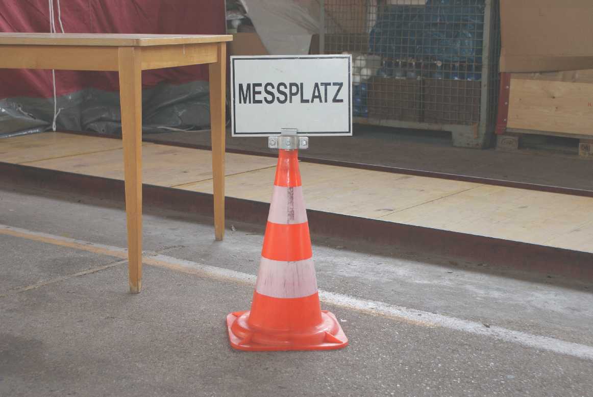 Schild Messplatz
